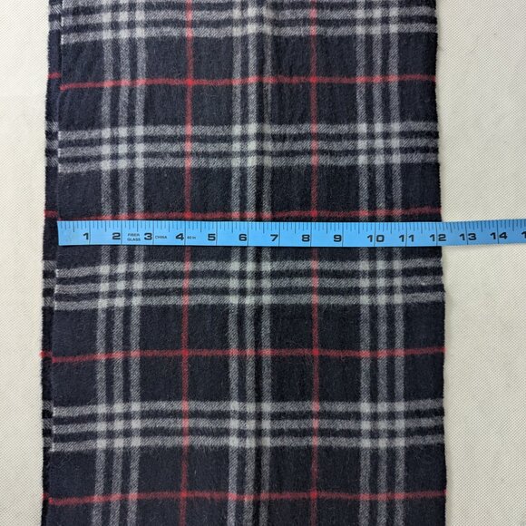 Authentic Pre-Owned Burberry Lambswool Scarf Blue – Unisex Check – Premium Wrap - Picture 7 of 7